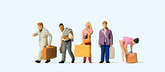 Preiser Passagers &agrave; la gare 