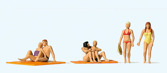 Preiser Personnages &agrave; la plage 