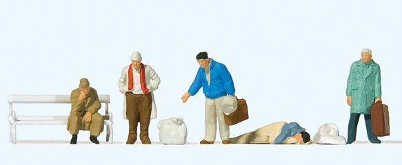 Preiser Voyageurs en gare