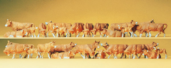 Preiser vaches marrons