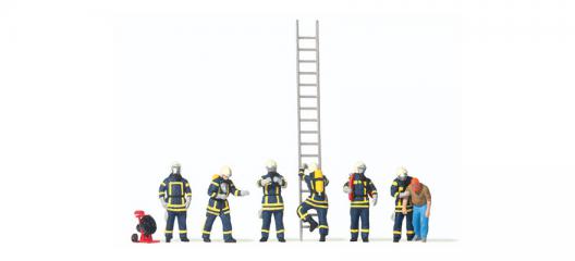 Preiser Pompiers en tenue d'intervention