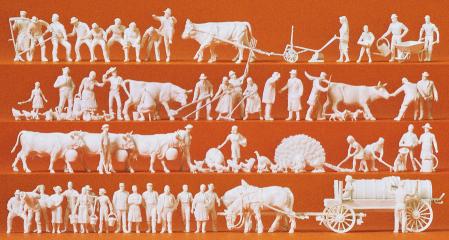 Preiser 52 figurines et 50 animaux