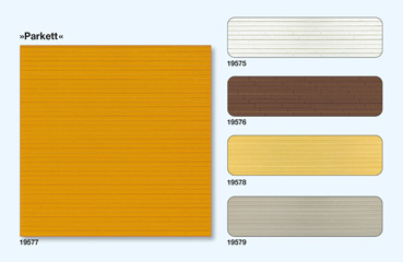 Preiser Parquet blanc - 3 plaques  95x95