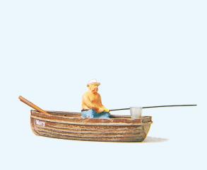 Preiser p&ecirc;cheur dans sa barque
