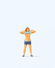 Preiser femme se deshabillant