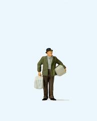 Preiser homme avec cage &agrave; oiseaux