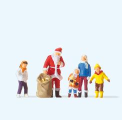 Preiser p&egrave;re no&euml;l avec des enfants