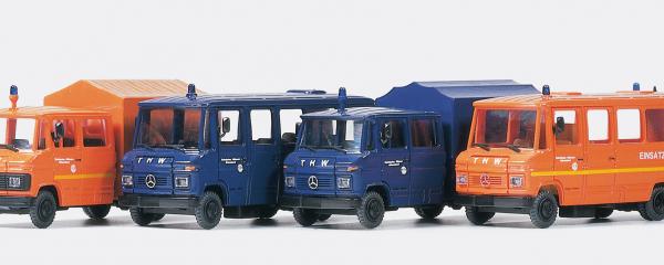 Preiser 4 mod&egrave;les diff&eacute;rents THW MB508