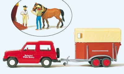 Preiser Mitsubishi Pajero &eacute;quitation