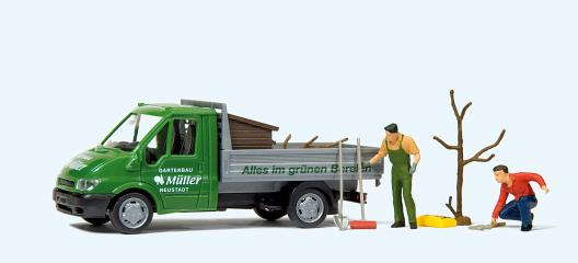 Preiser ford, camion de jardiniers 