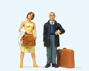 Preiser couple de voyageurs