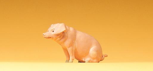 Preiser cochon assis