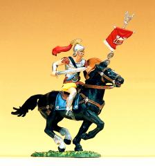 Preiser vexilarius &agrave; cheval