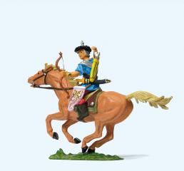 Preiser homme &agrave; cheval avec fl&egrave;ches 