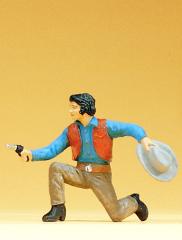 Preiser cow boy &agrave; genoux