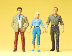 Preiser passants 3 figurines