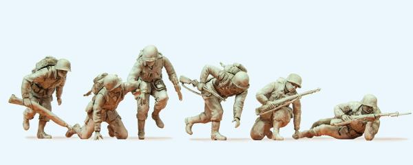 Preiser 6 soldats US infanterie
