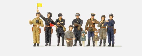 Preiser &eacute;quipage de tank URSS