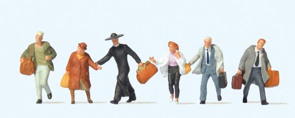 Preiser Passagers press&eacute;s