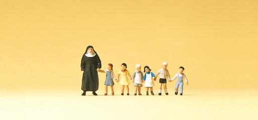 Preiser religieuse, enfants