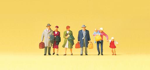 Preiser passagers en train de marcher