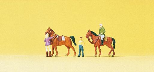 Preiser &agrave; l'&eacute;cole d equitation