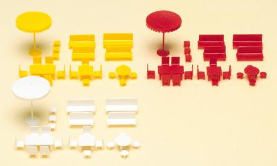 Preiser tables chaises
