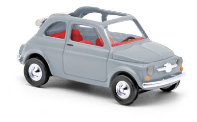 Busch Fiat 500 cabrio gris