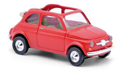 Busch Fiat 500 cabrio rouge