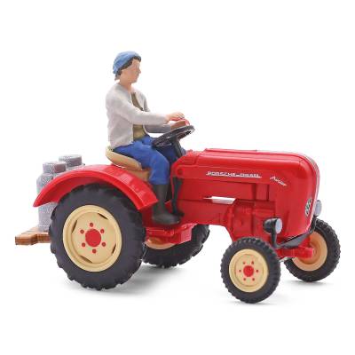 Busch Tracteur porsche + agricultrice