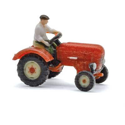 Busch Tracteur junior avec figurine