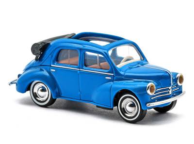 Busch Renault 4cv cabrio bleu