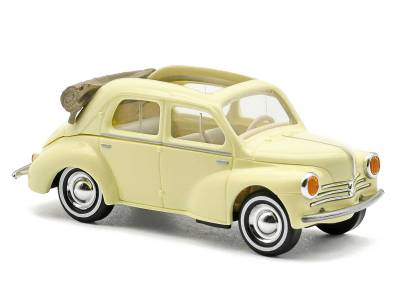 Busch Renault 4cv cabrio jaune