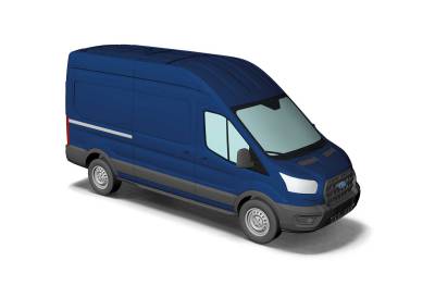 Busch Ford transit bleu