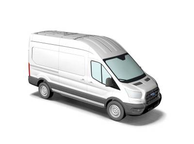 Busch Ford transit blanc