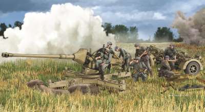 Dragon PaK 43/3 mit Behelfslafette