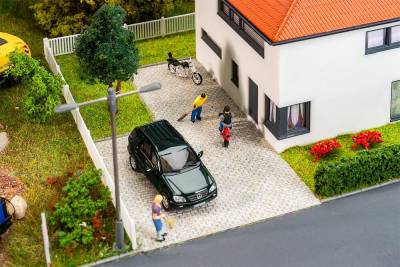 Faller Film routier Pavés gris chiné