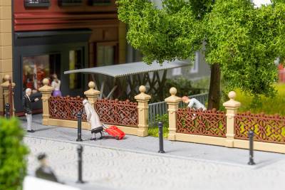 Faller Clôture de villa brun