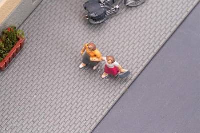 Faller Plaque trottoir gris fonc&eacute;