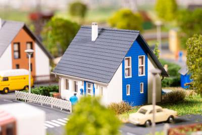 Faller Maison individuelle bleue