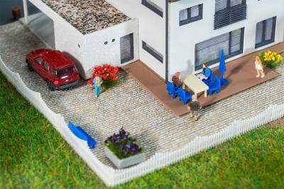 Faller Film routier Pavés gris chiné