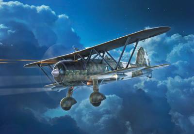 Italeri FIAT CR.42 CN“Falco”Chasse de Nuit
