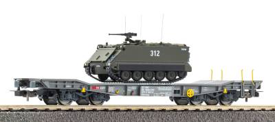 PIKO Wagon porte char + m113 sbb v