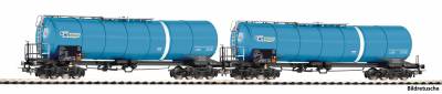 PIKO Set 2 Wagons citernes &agrave; fond bomb&eacute;