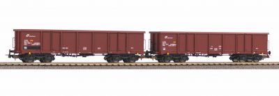 PIKO Set 2 wagons tombereau Eaos FS