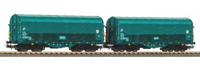 --PIKO-Set 2 wagons b&acirc;ches coulissantes