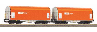 --PIKO-Set 2 wagons à bâche coulissante