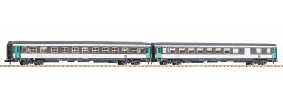 PIKO Set 2 wagons a compart.  2+2 Cl.